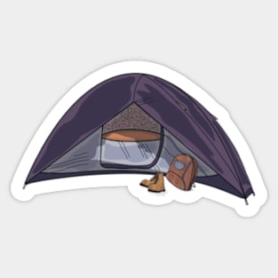 Purple Tent Camp Vibes Sticker